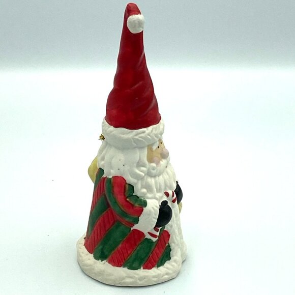 Vtg Ring A Ling Santa Bell Ceramic 5" H Christmas Holiday Retro - Picture 6 of 8